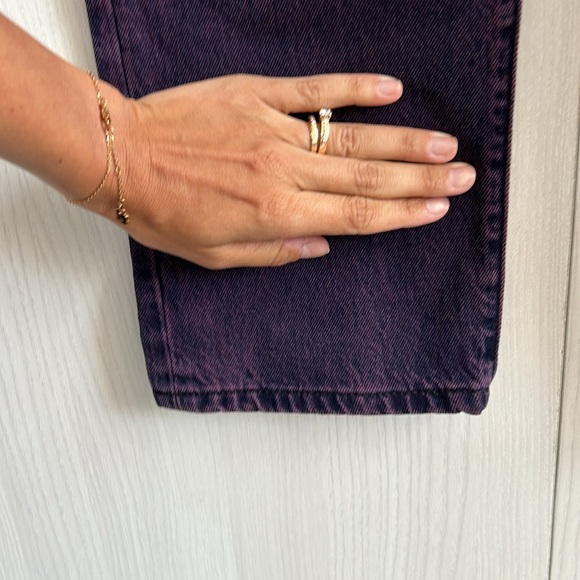 NWT Levi’s 501 90s Women’s purple acid wash size 24 x 30 mid rise straight leg - Picture 9 of 13